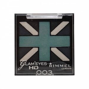 Rimmel Glam 'Eyes Eyeshadow Mini Quad Palette #003 Royal Blue, 0.088oz NEW